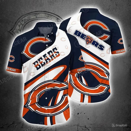 Chicago Bears Nfl Beach Shirt For Sports Best Fans This Summer Nfl Hawaiian Shirt, NFL Hawaiian Shirt Moonbestprint