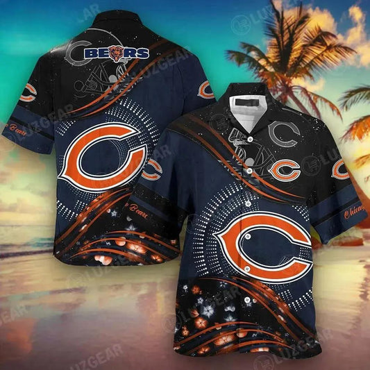Chicago Bears Nfl Football Hawaiian Shirt This Summer Best Gift For Fans, NFL Hawaiian Shirt Moonbestprint