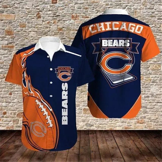 Chicago Bears Nfl Gift For Fan Football Graphic Print Short Sleeve Hawaiian Shirt 2, NFL Hawaiian Shirt Moonbestprint