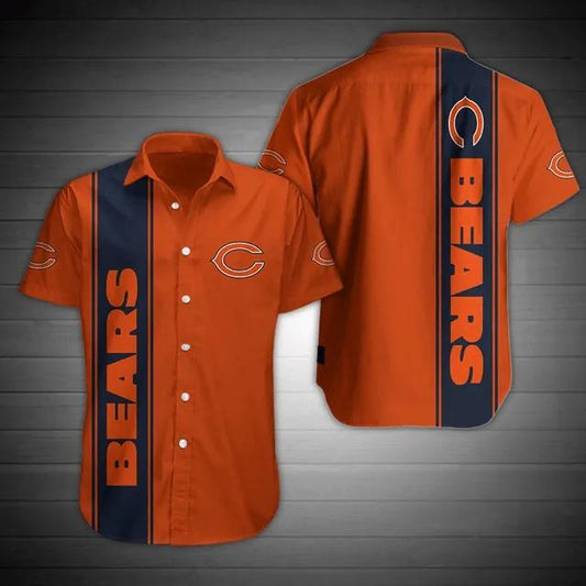 Chicago Bears Nfl Gift For Fan Football Graphic Print Short Sleeve Hawaiian Shirt, NFL Hawaiian Shirt Moonbestprint