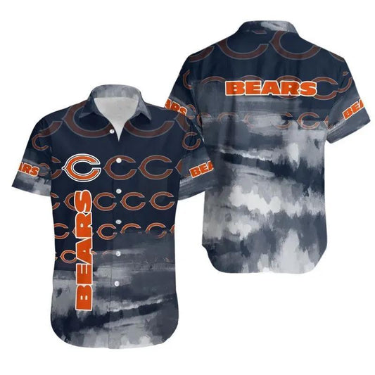 Chicago Bears Nfl Gift For Fan Hawaiian Graphic Print Short Sleeve Hawaiian Shirt, NFL Hawaiian Shirt Moonbestprint