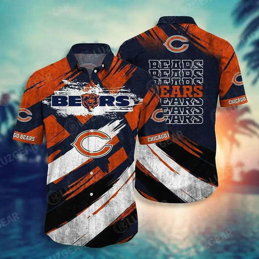 Chicago Bears Nfl Hawaiian Sas New Collection Trending Best Gift For Fans, NFL Hawaiian Shirt Moonbestprint