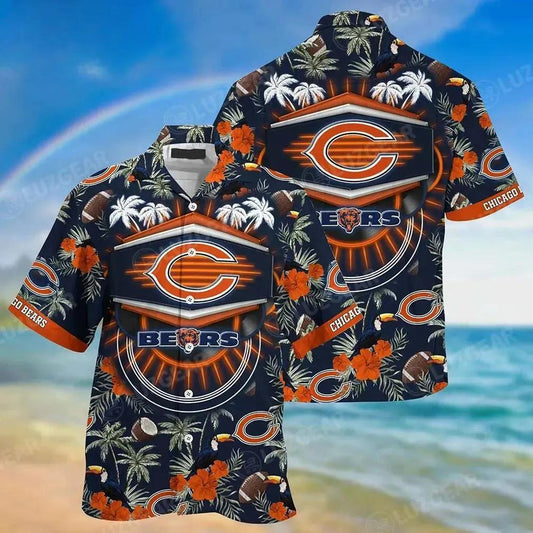 Chicago Bears Nfl Hawaiian Sas This Summer For Your Loved Ones, NFL Hawaiian Shirt Moonbestprint