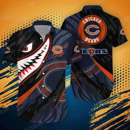 Chicago Bears Nfl Hawaiian Shirt Graphic 3D Printed New Trends Summer For Fan Nfl, NFL Hawaiian Shirt Moonbestprint