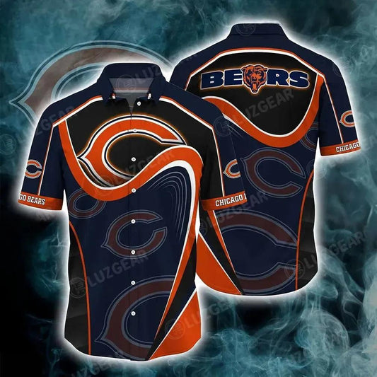 Chicago Bears Nfl Hawaiian Shirt New Collection Trending Best Gift For Fans, NFL Hawaiian Shirt Moonbestprint
