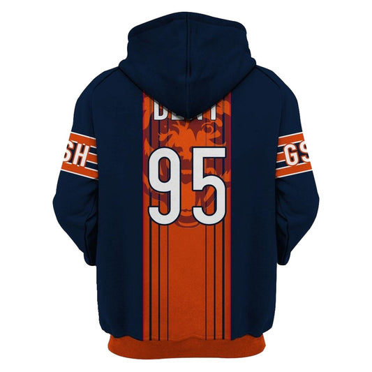 Chicago Bears Richard Dent 95 Signature AOP Hoodie -  Moonbestprint