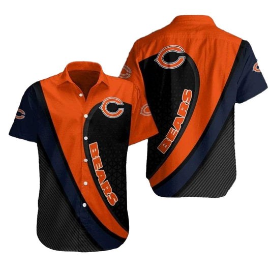 Chicago Bears Sideline Swirl Hawaiian Shirt - Moonbestprint