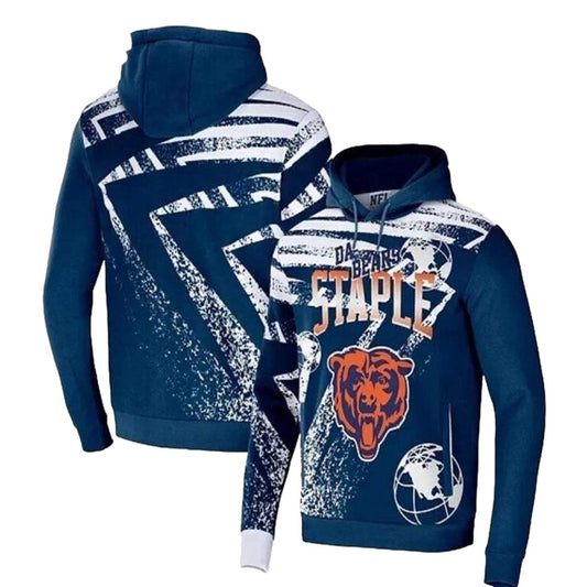 Chicago Bears Staple AOP Hoodie -  Moonbestprint