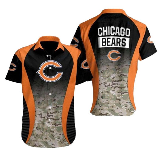 Chicago Bears Urban Camo Clutch Hawaiian Shirt - Moonbestprint