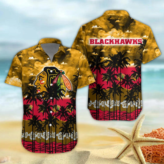 Chicago Blackhawks Hawaiian Shirt 2, NHL Hawaiian Shirt Moonbestprint