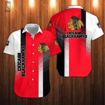 Chicago Blackhawks Hawaiian Shirt, NHL Hawaiian Shirt Moonbestprint