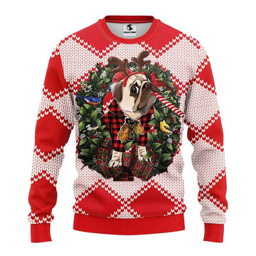 Chicago Blackhawks Pub Dog Ugly Christmas Sweater, NHL Christmas Sweater Moonbestprint
