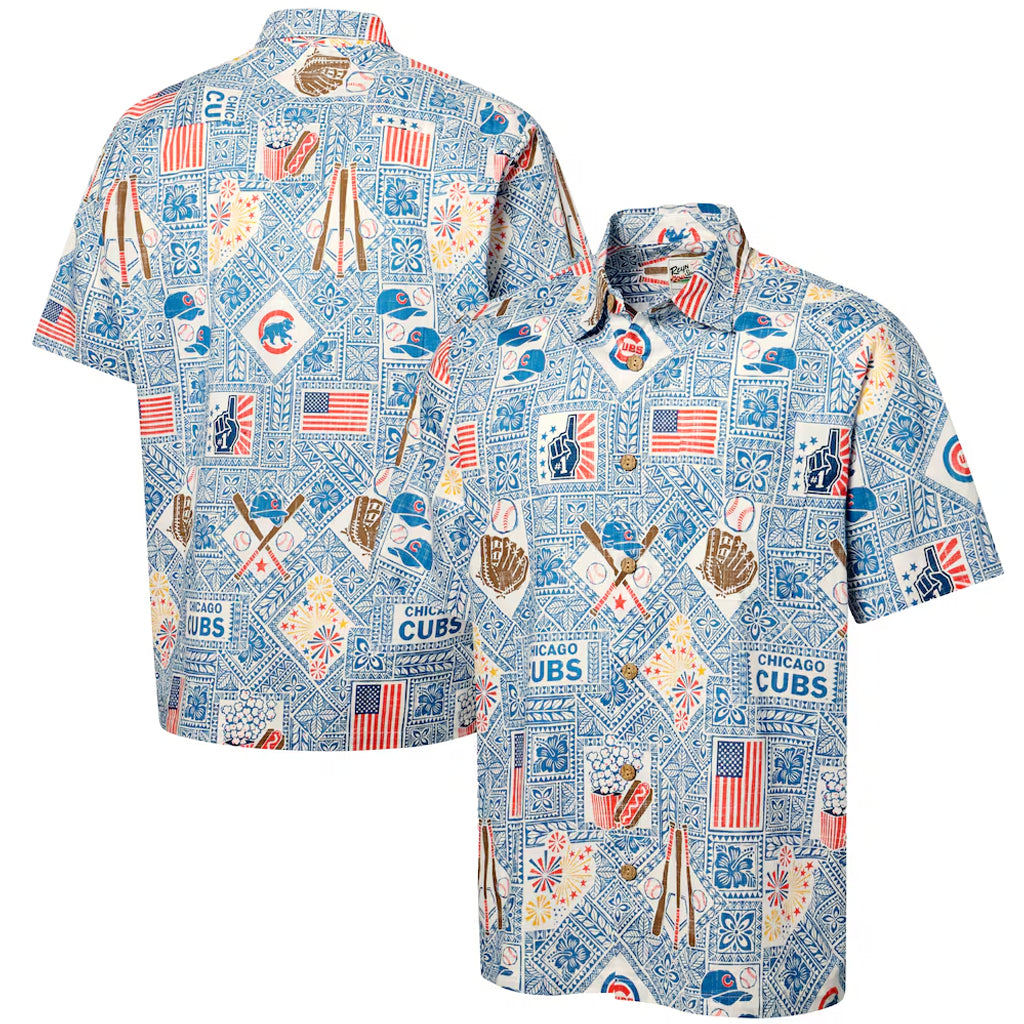 Chicago Cubs Blue Americana 2026 Hawaiian Shirt – Moonbestprint