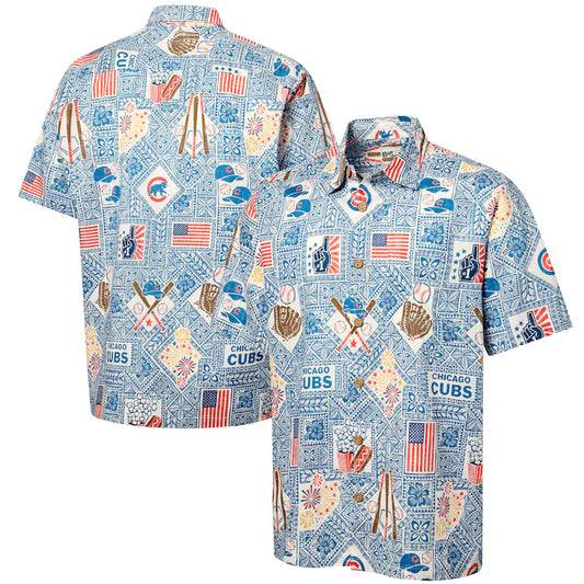 Chicago Cubs Blue Americana 2026 Hawaiian Shirt – Moonbestprint