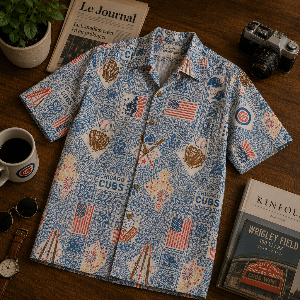 Chicago Cubs Blue Americana 2026 Hawaiian Shirt – Moonbestprint