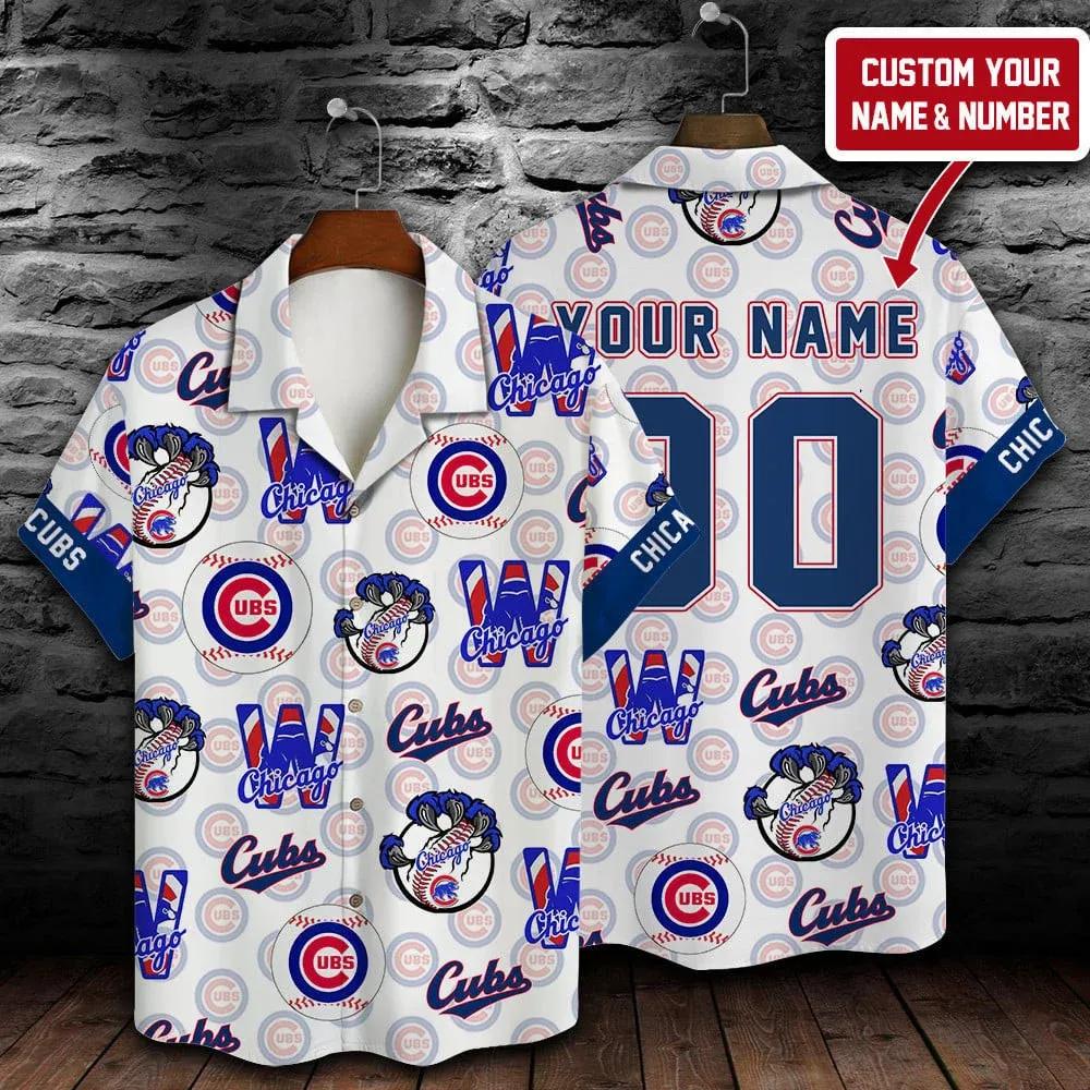 Chicago Cubs MLB Custom Summer 3D Hawaiian Shirt, MLB Hawaiian Shirt Moonbestprint