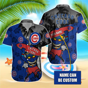 Chicago Cubs MLB-Hawaiian Shirt Custom, MLB Hawaiian Shirt Moonbestprint