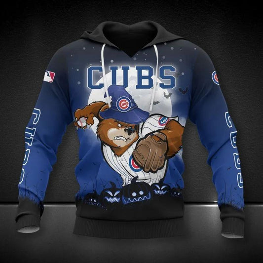 Chicago Cubs Mascot All Over Print Apparel 1, MLB Hoodie Moonbestprint