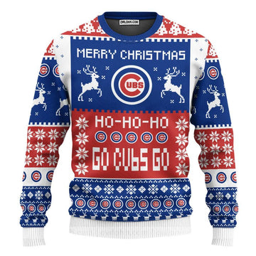 Chicago Cubs Merry Christmas Ugly Christmas Sweater, MLB Christmas Sweater Moonbestprint