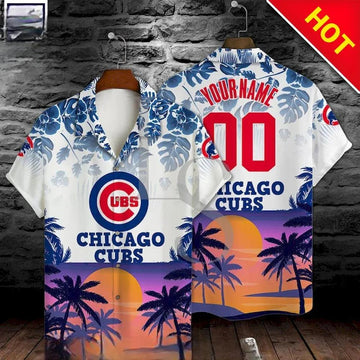 Chicago Cubs Summer Major League Baseball Personalized Hawaiian Shirt, MLB Hawaiian Shirt Moonbestprint