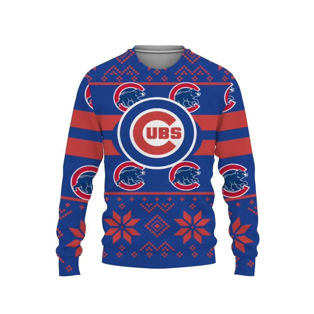 Chicago Cubs Ugly Christmas Sweater, MLB Christmas Sweater Moonbestprint