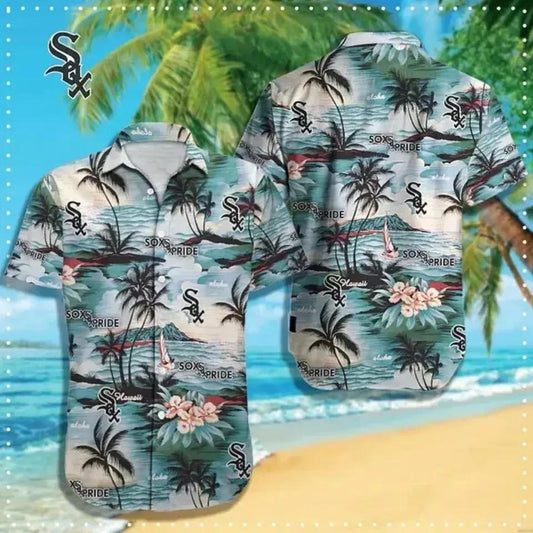 Chicago White Baseball Team Soxs Hawaiian Shirt, MLB Hawaiian Shirt Moonbestprint