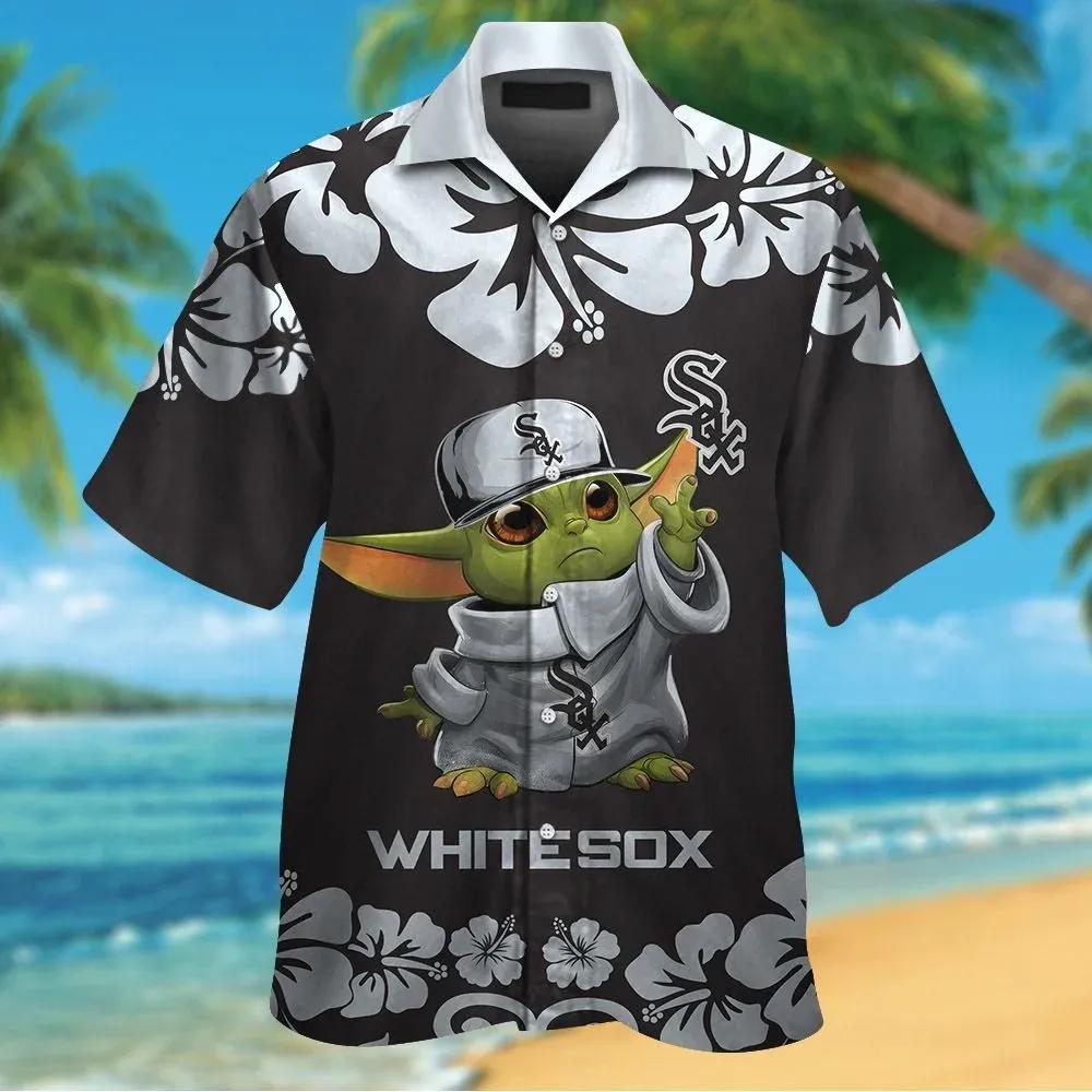 Chicago White Sox & Baby Yoda Hawaiian Shirt, MLB Hawaiian Shirt Moonbestprint
