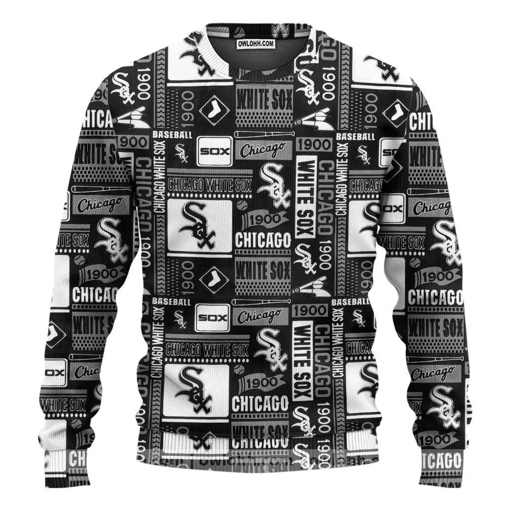 Chicago White Sox Baseball Ugly Christmas Sweater, MLB Christmas Sweater Moonbestprint