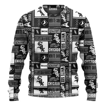 Chicago White Sox Baseball Ugly Christmas Sweater, MLB Christmas Sweater Moonbestprint