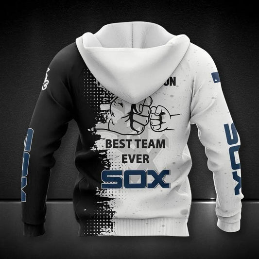 Chicago White Sox Dad And Son All Over Print Apparel, MLB Hoodie Moonbestprint