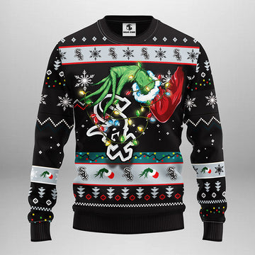 Chicago White Sox Grinch Ugly Christmas Sweater, Grinch Xmas Sweater Moonbestprint