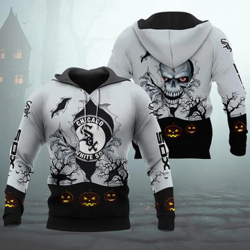 Chicago White Sox Halloween 3D Apparel, MLB Hoodie Moonbestprint