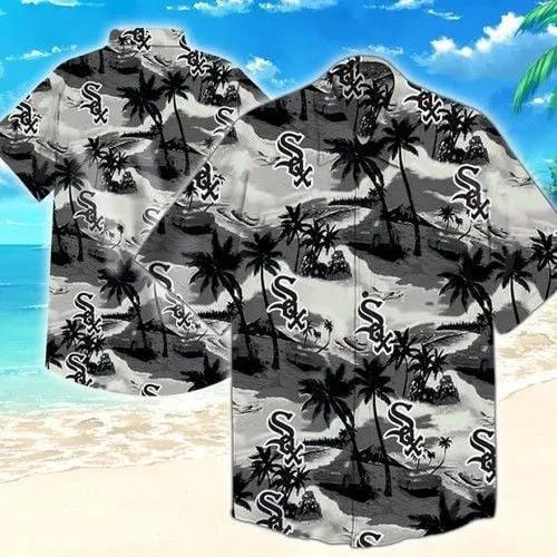 Chicago White Sox Hawaiian Button-Up Shirt, MLB Hawaiian Shirt Moonbestprint