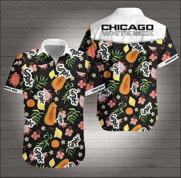 Chicago White Sox MLB Tropical Fruit And Flowers 3D Hawaiian Shirt, MLB Hawaiian Shirt Moonbestprint
