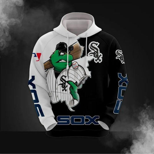 Chicago White Sox Mascot All Over Print Apparel 1, MLB Hoodie Moonbestprint