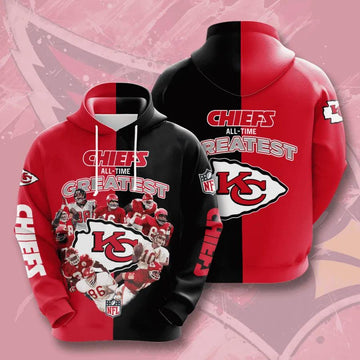 Chiefs All-Time Greatest Kansas City Chiefs 3D Hoodie, NFL Hoodie Moonbestprint
