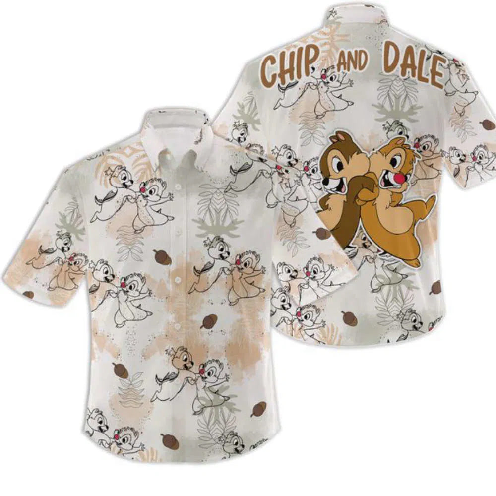 Chip and Dale Nuts Hawaiian Shirt - Moonbestprint