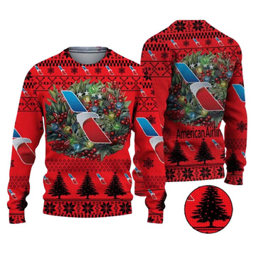 Christmas 2024 American Airlines Logo Ugly Christmas Sweater – Moonbestprint