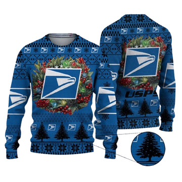 Christmas 2024 Usps Logo Ugly Christmas Sweater – Moonbestprint