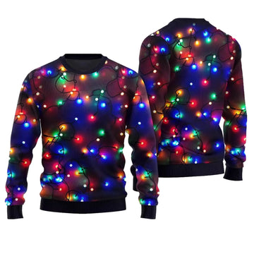 Christmas Bulbs Print Ugly Christmas Sweater - Moonbestprint