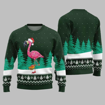 Christmas Flamingo Ugly Sweater 2026 Christmas - Moonbestprint