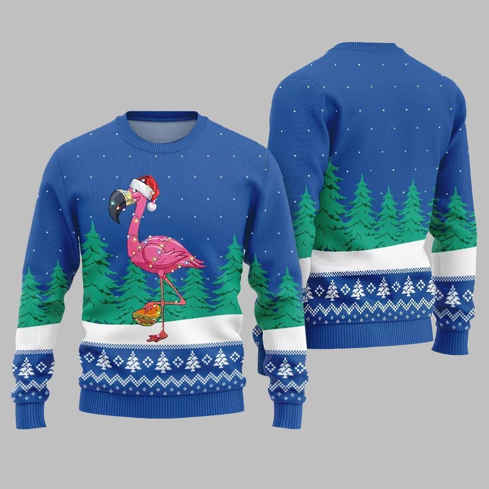 Christmas Flamingo Ugly Sweater 2026 Christmas - Moonbestprint