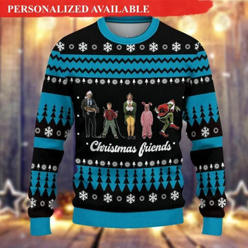 Christmas Friends Elf Home Alone Grinch Christmas Ugly Sweater, Grinch Holiday Sweater Moonbestprint