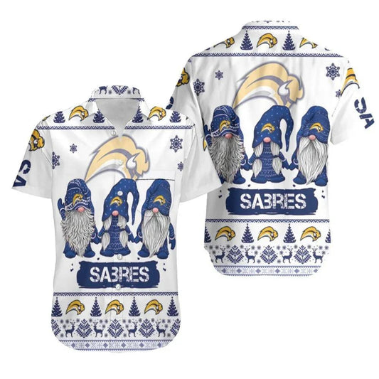 Christmas Gnomes Buffalo Sabres Hawaiian Shirt, NHL Hawaiian Shirt Moonbestprint