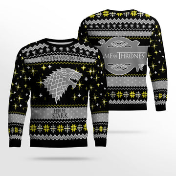 Christmas Is Coming House Stark Game Of Thrones Ugly Christmas Sweater – Moonbestprint