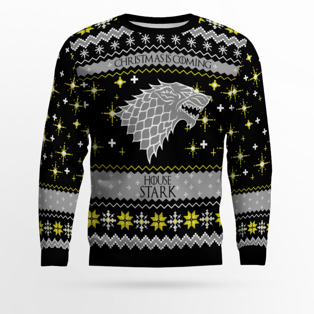 Christmas Is Coming House Stark Game Of Thrones Ugly Christmas Sweater – Moonbestprint