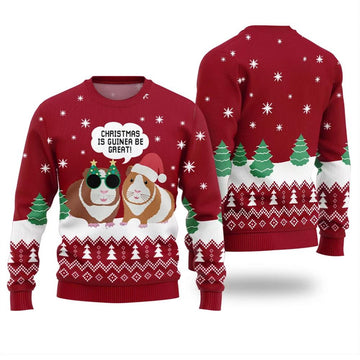 Christmas Is Guinea Be Great Ugly Holiday Sweater - Moonbestprint