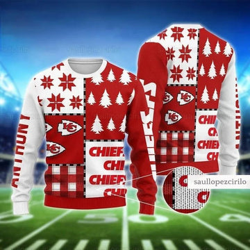 Christmas Kansas City Chiefs Ugly Sweater, NFL Christmas Sweater Moonbestprint