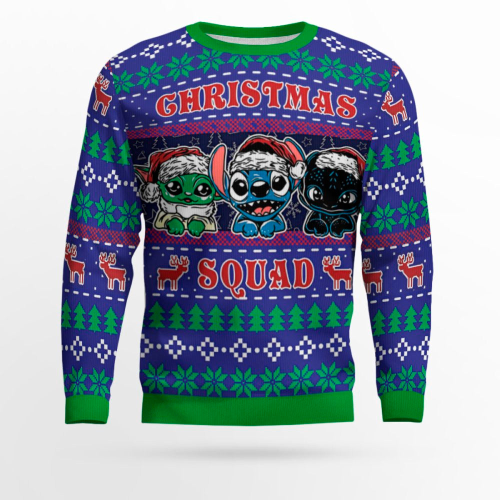 Stitch Christmas Squad Ugly Christmas Sweater 2025 – Moonbestprint