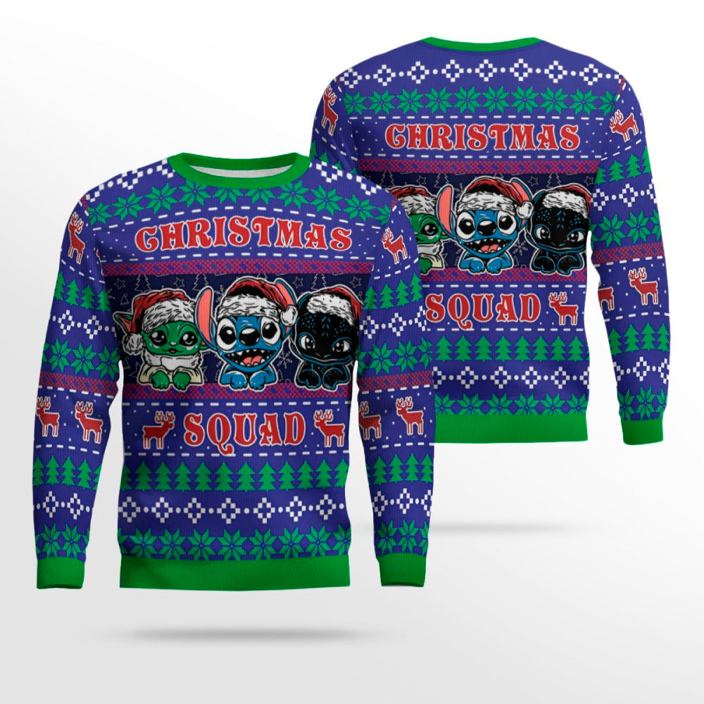 Stitch Christmas Squad Ugly Christmas Sweater 2025 – Moonbestprint